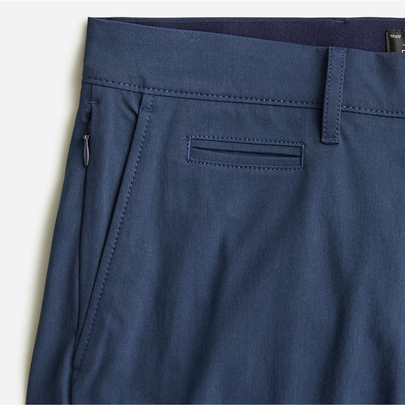 J.Crew 484 Slim Fit Tech Pant Stretch Comfort Navy Blue Mens W32 L34 NWT - Picture 4 of 13
